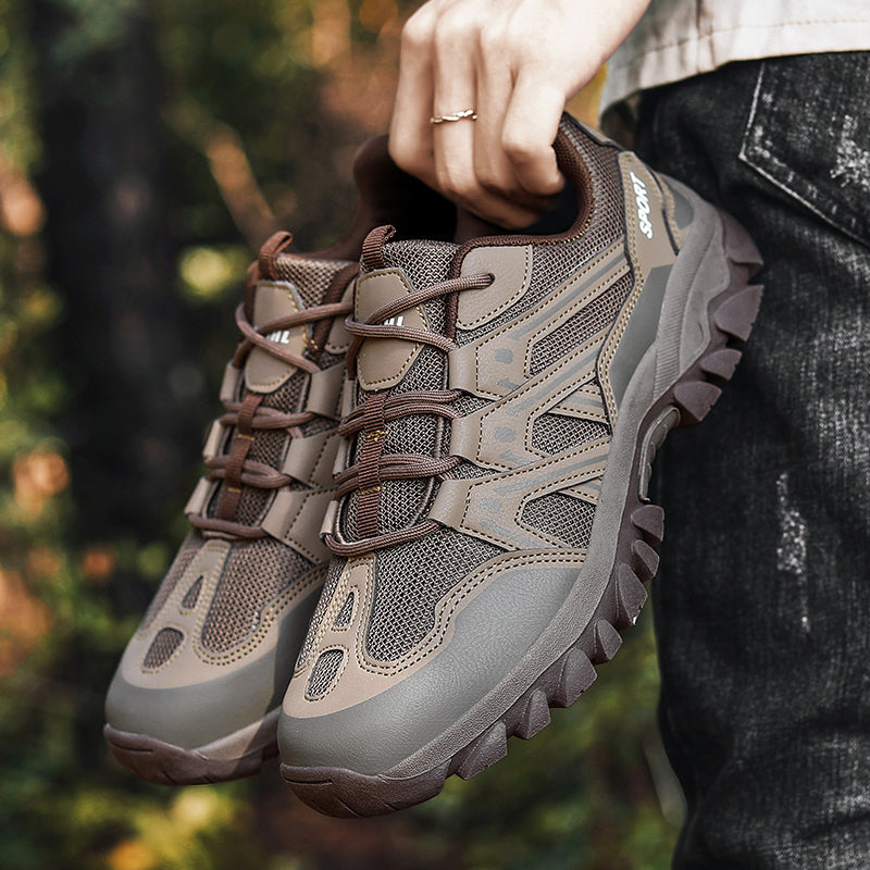 Men’s Trail Hiking Shoes – Lightweight Breathable Quick-Dry, Multi-Terrain Grip, Arch-Support Cushioning, Protective Toe