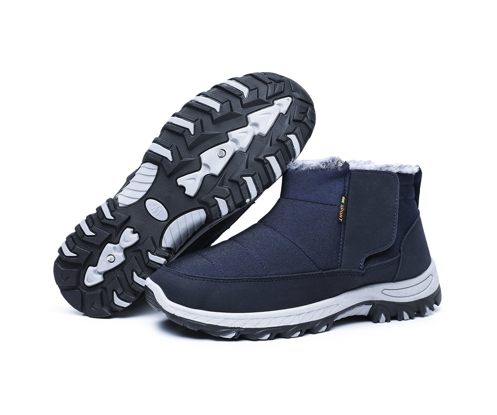 Unisex Fall/Winter Thermal-Lined Snow Boots – Waterproof, Non-Slip All-Terrain Hiking & Casual Shoes with Arch Support