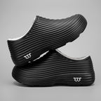 Unisex Fall/Winter Warm EVA Slip-On Clogs – Comfortable Pain-Relief Shoes with Arch Support, Waterproof & Non-Slip, Cozy Sherpa Lining for Indoor & Home Casual Wear
