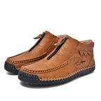 Men's Vintage Outdoor Work Boots – Orthopedic Comfort, Handcrafted Stitching, Waterproof & Non-Slip, Relieves Foot Pain
