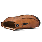 Men's Vintage Outdoor Work Boots – Orthopedic Comfort, Handcrafted Stitching, Waterproof & Non-Slip, Relieves Foot Pain