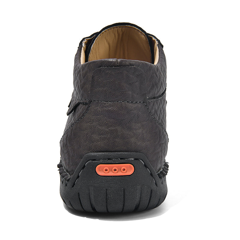 Men's Vintage Outdoor Work Boots – Orthopedic Comfort, Handcrafted Stitching, Waterproof & Non-Slip, Relieves Foot Pain