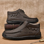 Men's Vintage Outdoor Work Boots – Orthopedic Comfort, Handcrafted Stitching, Waterproof & Non-Slip, Relieves Foot Pain