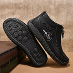 Men's Vintage Outdoor Work Boots – Orthopedic Comfort, Handcrafted Stitching, Waterproof & Non-Slip, Relieves Foot Pain