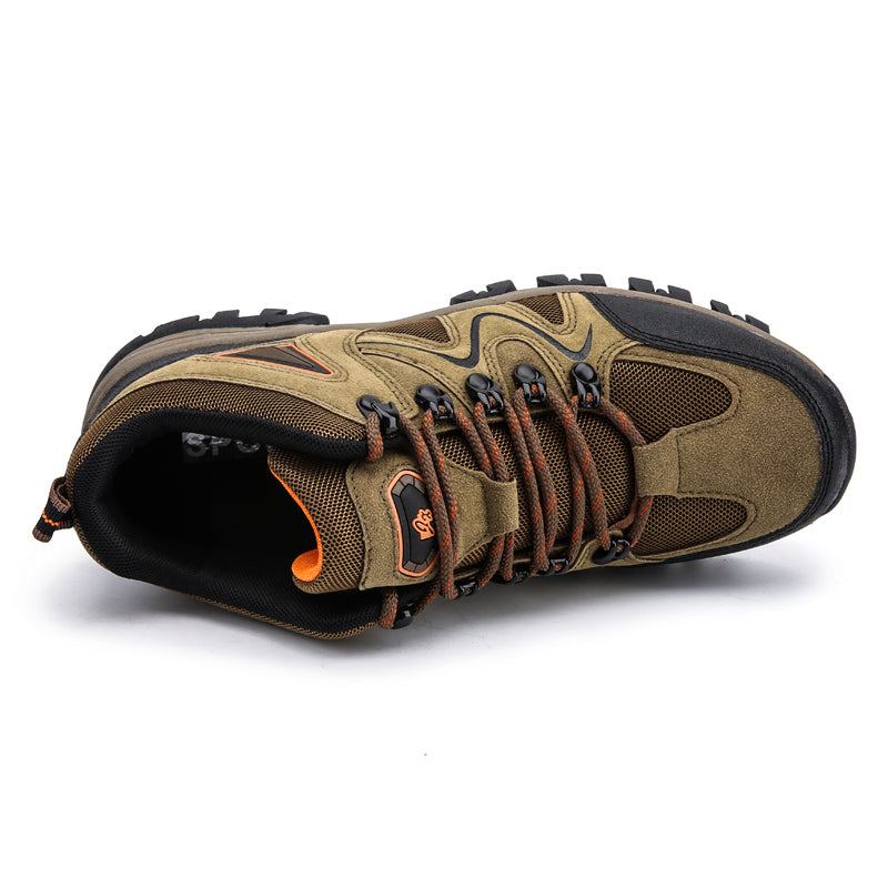 (🎁#4 Best Seller) Men’s Comfort & Protection Shoes — Wide Fit, Shock-Absorbing Cushioning, Non-Slip Grip, Pain-Relief Support