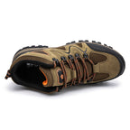 (🎁#4 Best Seller) Men’s Comfort & Protection Shoes — Wide Fit, Shock-Absorbing Cushioning, Non-Slip Grip, Pain-Relief Support