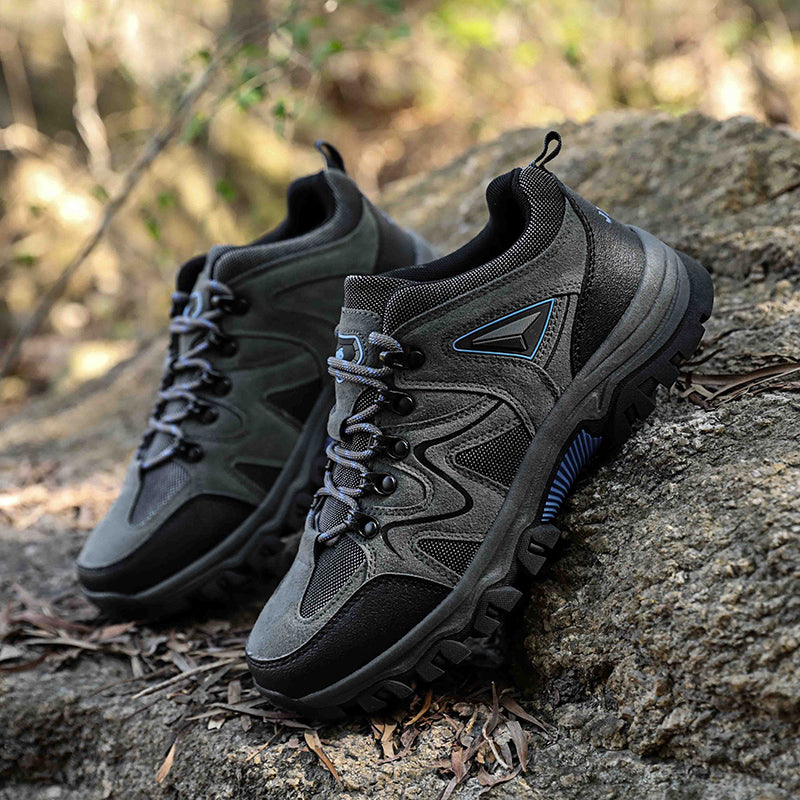 (🎁#4 Best Seller) Men’s Comfort & Protection Shoes — Wide Fit, Shock-Absorbing Cushioning, Non-Slip Grip, Pain-Relief Support