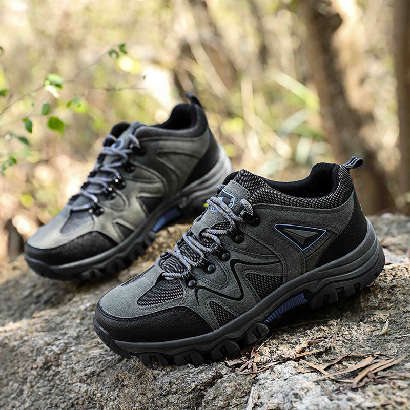 (🎁#4 Best Seller) Men’s Comfort & Protection Shoes — Wide Fit, Shock-Absorbing Cushioning, Non-Slip Grip, Pain-Relief Support