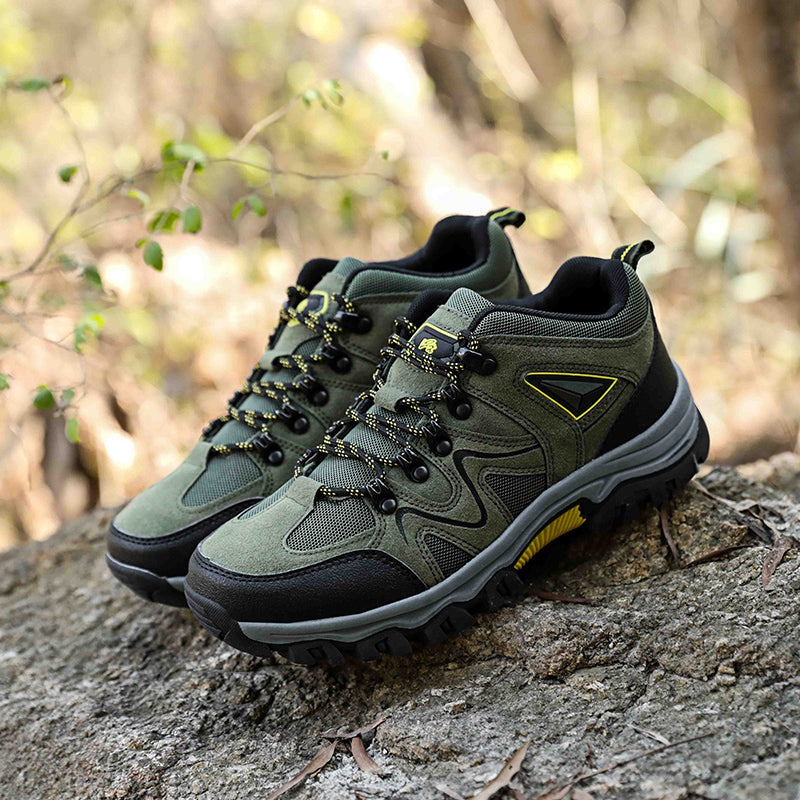 (🎁#4 Best Seller) Men’s Comfort & Protection Shoes — Wide Fit, Shock-Absorbing Cushioning, Non-Slip Grip, Pain-Relief Support