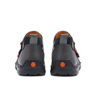 Mens Hand Stitching Leather Lace Up Ankle Boots Casual Vintage Non Slip Flats Arch Support Loafers for Hiking Walking Driving Chukka Boots