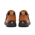 Mens Hand Stitching Leather Lace Up Ankle Boots Casual Vintage Non Slip Flats Arch Support Loafers for Hiking Walking Driving Chukka Boots