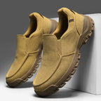 Men's Comfortable Non-Slip Pigskin Slip-On Casual Walking Shoes Outdoor Sports Shoes