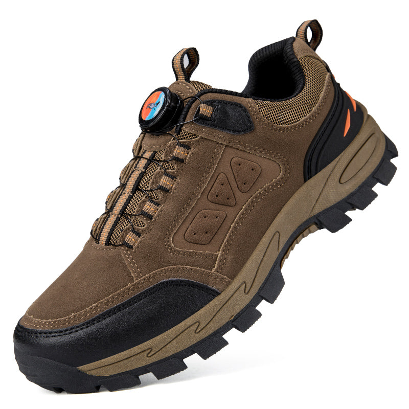 (💥Top Rated Choice) Men’s Non-Slip Hiking & Work Shoes, Wide Fit, Arch Support, Cushioned