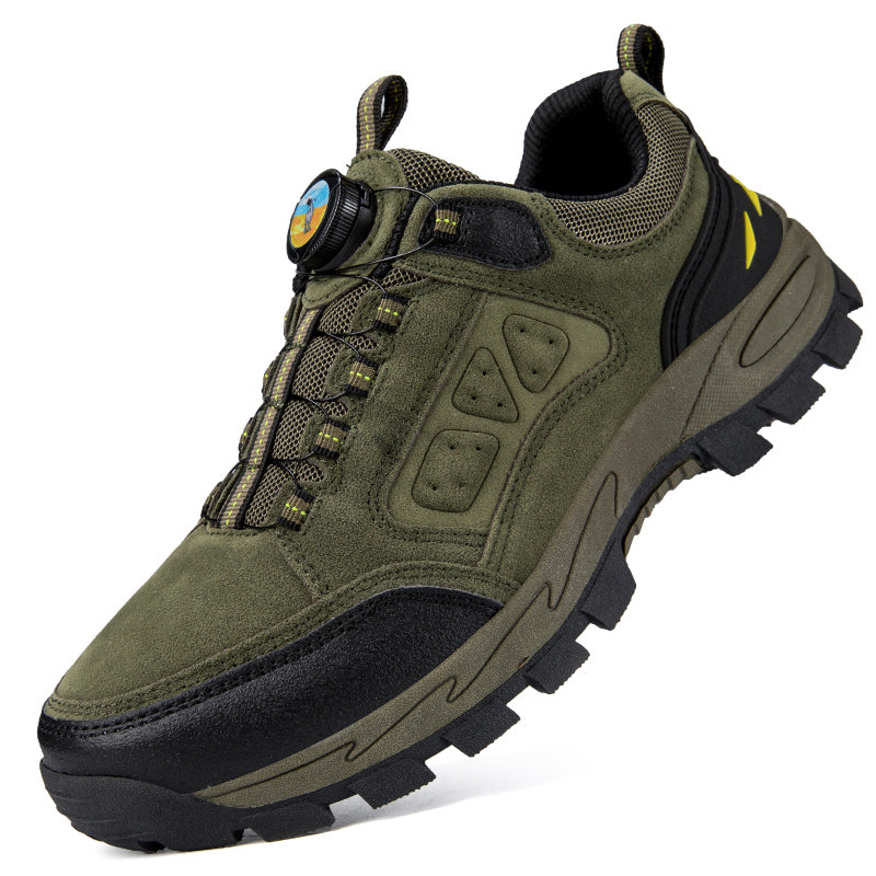 (💥Top Rated Choice) Men’s Non-Slip Hiking & Work Shoes, Wide Fit, Arch Support, Cushioned