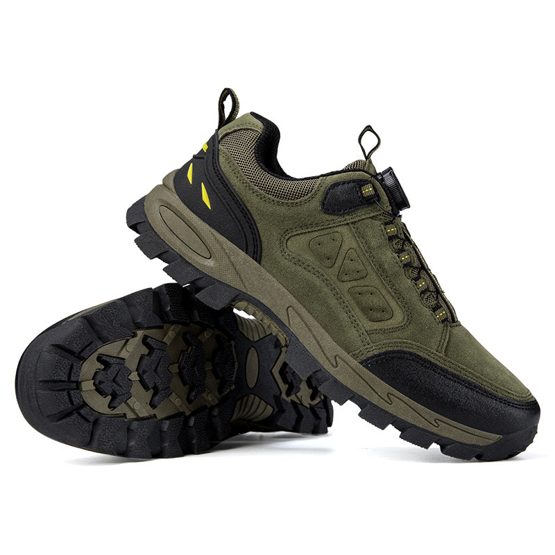 (💥Top Rated Choice) Men’s Non-Slip Hiking & Work Shoes, Wide Fit, Arch Support, Cushioned