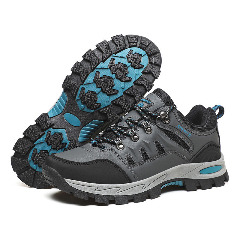 Men's Outdoor Hiking Work Boots - Slip-Resistant & Abrasion-Proof for Mountain/Construction