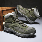 Men's Waterproof Hiking Boots - Breathable Quick-Dry Upper,Mountain Trekking & Outdoor Adventures | All-Terrain Grip & Abrasion-Proof