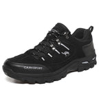Men’s Suede Waterproof Hiking Shoes – Wide Fit, Breathable, High-Traction Outsole