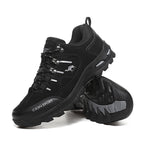 Men’s Suede Waterproof Hiking Shoes – Wide Fit, Breathable, High-Traction Outsole