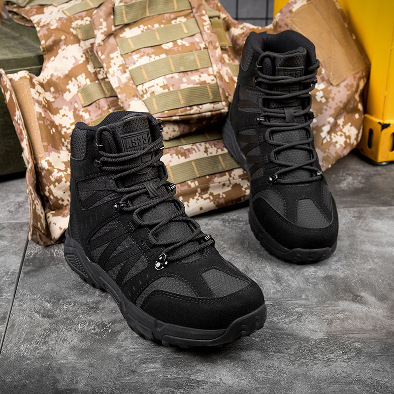 Men’s Tactical Work & Hiking Boots – High Ankle Support, Slip-Resistant, All-Day Pain Relief Comfort