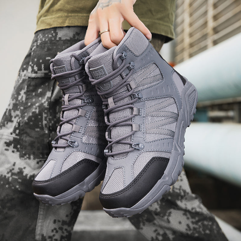 Men’s Tactical Work & Hiking Boots – High Ankle Support, Slip-Resistant, All-Day Pain Relief Comfort