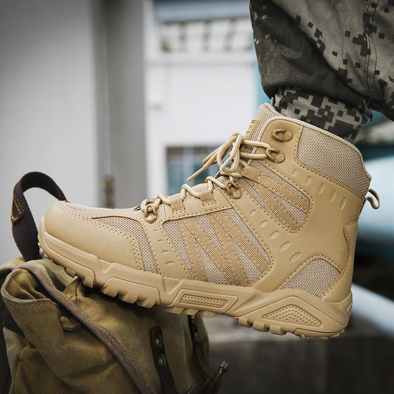 Men’s Tactical Work & Hiking Boots – High Ankle Support, Slip-Resistant, All-Day Pain Relief Comfort