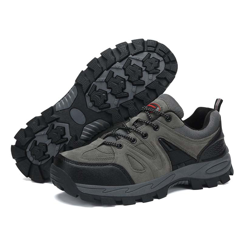 Men's Orthopedic Arch Support Wide Toe Ankle Support Hiking Shoes Waterproof Non-slip Anti-puncture Work Shoes