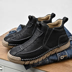 Limited Time Sale 70% OFF – Men’s Retro Leather Zip Boots Built for Comfort, Wide Toe, Arch Support, Pressure Relief, Waterproof for Every Season