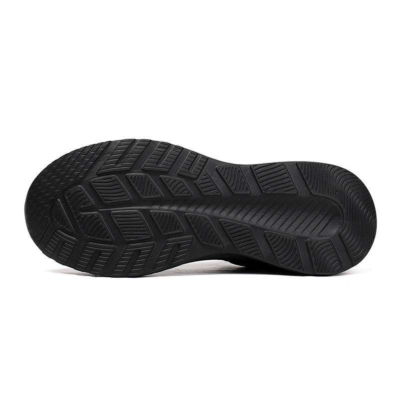 Men‘s’ Slip-On Running Walking Shoes - Zero Laces Comfort, Non-Slip Traction & Cushioned Support