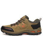 Men's Suede Waterproof Hiking Shoes – Wide Fit, Breathable, High-Traction Outsole