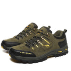 Men's Suede Waterproof Hiking Shoes – Wide Fit, Breathable, High-Traction Outsole