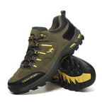 Men's Suede Waterproof Hiking Shoes – Wide Fit, Breathable, High-Traction Outsole