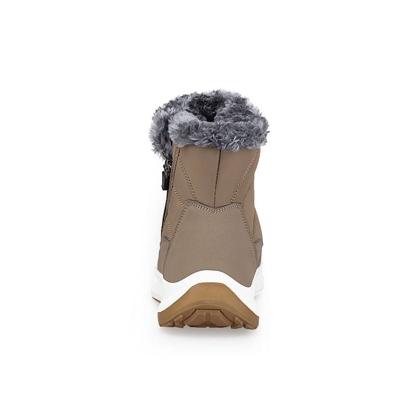 Men’s Puffer Winter Boots – Windproof & Waterproof, Non-Slip, Warm Fur-Lined Easy-Zip Snow Boots