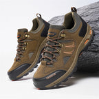 Men’s Wide Fit Supportive Hiking & Work Shoes – Pain-Relief Cushioning, Waterproof & Slip-Resistant