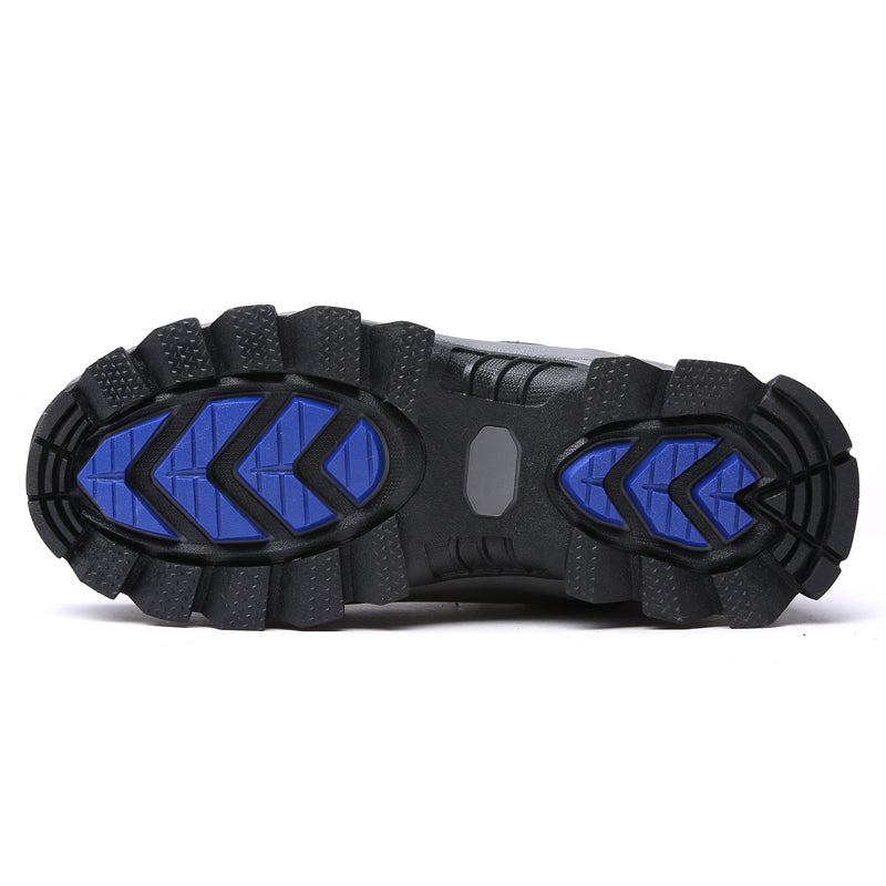 Men’s Warm-Lined Wide Fit Hiking Shoes – Waterproof, Non-Slip & Cushioned Arch Support for Winter Comfort