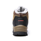 Men’s Warm-Lined Wide Fit Hiking Shoes – Waterproof, Non-Slip & Cushioned Arch Support for Winter Comfort