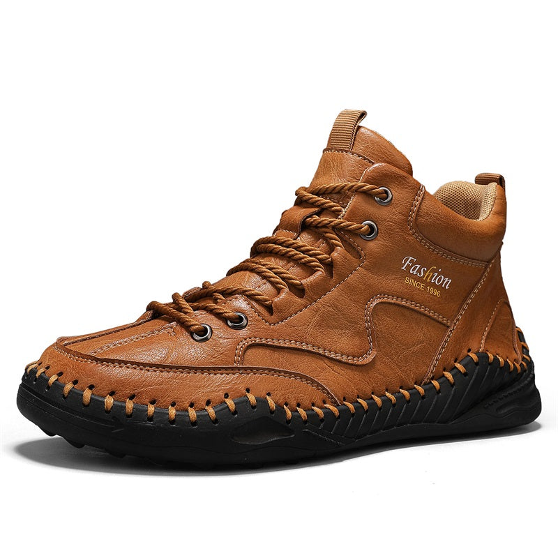 Men’s Non-Slip Hiking & Work Shoes, Wide Fit, Arch Support, Cushioned, Waterproof