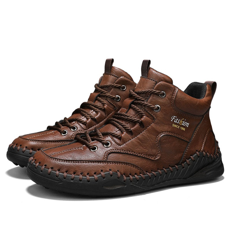 Men’s Non-Slip Hiking & Work Shoes, Wide Fit, Arch Support, Cushioned, Waterproof