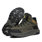 Men's Waterproof Hiking Boots - Breathable Quick-Dry Upper,Mountain Trekking & Outdoor Adventures | All-Terrain Grip & Abrasion-Proof