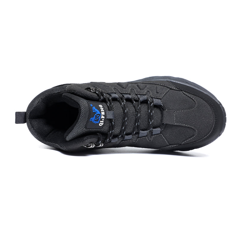 Men's Waterproof Hiking Boots - Breathable Quick-Dry Upper,Mountain Trekking & Outdoor Adventures | All-Terrain Grip & Abrasion-Proof
