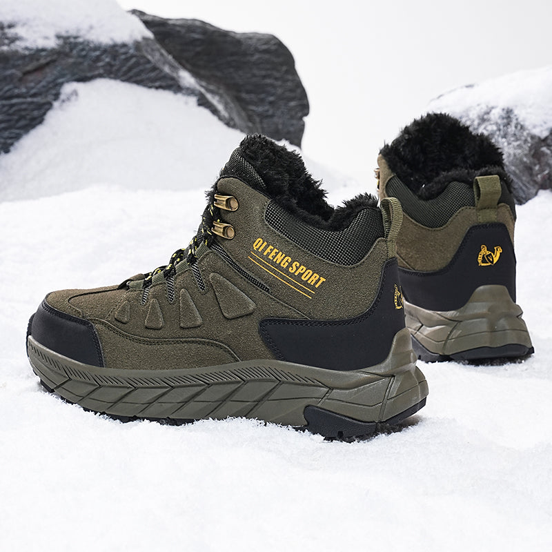 Men's Waterproof Hiking Boots - Breathable Quick-Dry Upper,Mountain Trekking & Outdoor Adventures | All-Terrain Grip & Abrasion-Proof