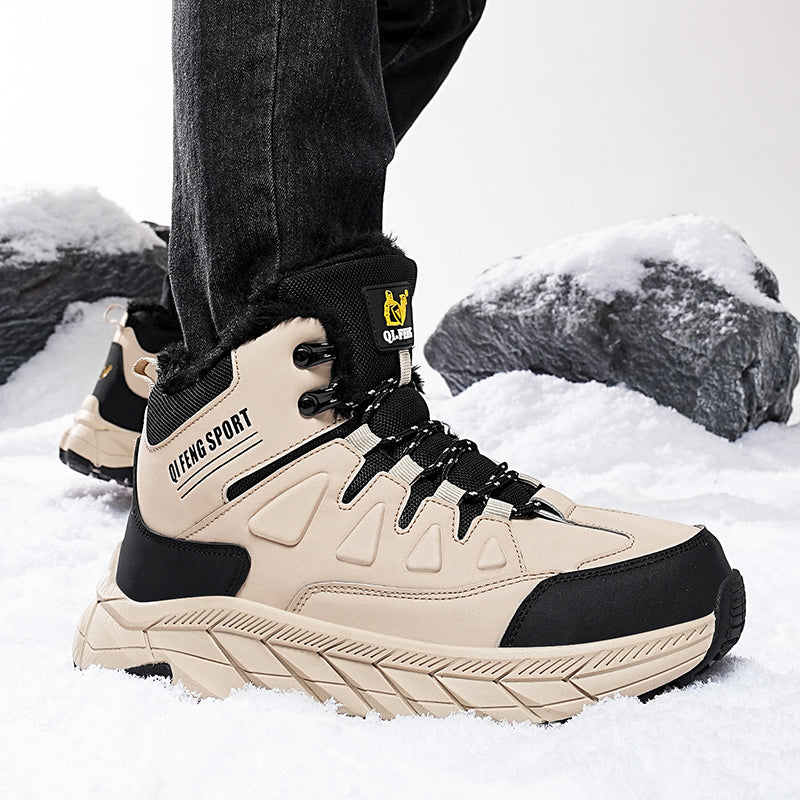 Men's Waterproof Hiking Boots - Breathable Quick-Dry Upper,Mountain Trekking & Outdoor Adventures | All-Terrain Grip & Abrasion-Proof