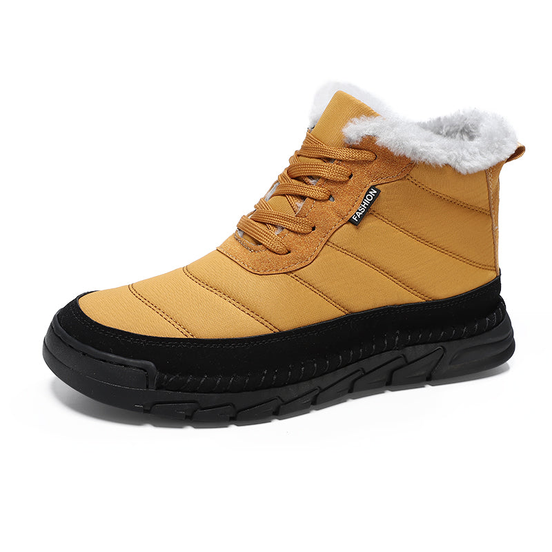 Men's Combat Boots Waterproof Non-Slip Hiking Boots Anti-Puncture Anti-Sprain Work Boots