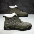 Men's Combat Boots Waterproof Non-Slip Hiking Boots Anti-Puncture Anti-Sprain Work Boots
