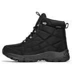 Men’s Hiking Boots – Warm Plush Lining, Non-Slip Traction, Wide Toe, Arch & Ankle Support, Windproof, Waterproof