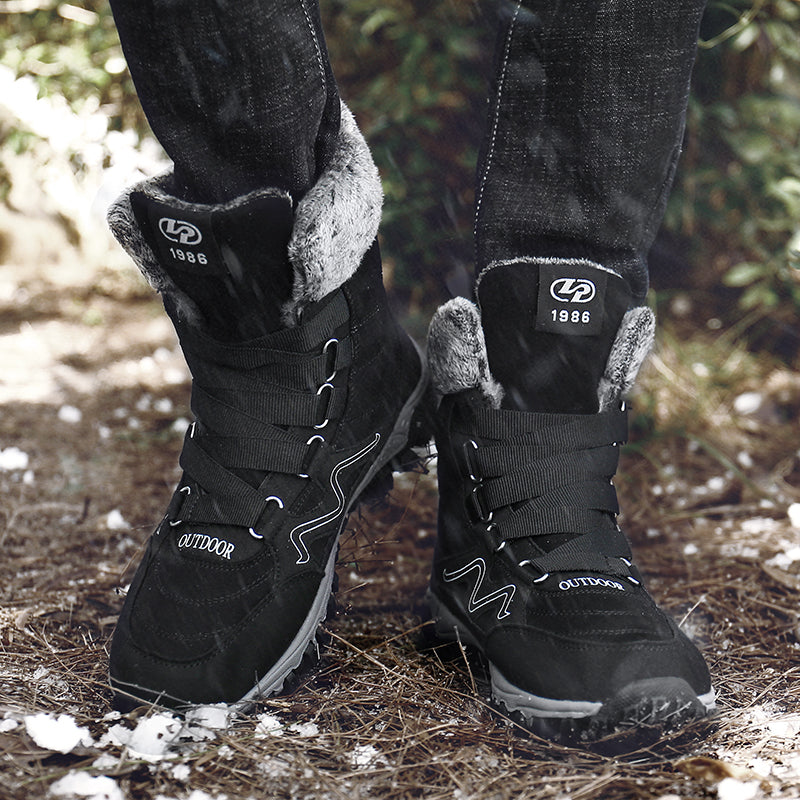 Men’s Non-Slip Hiking & Work Shoes, Wide Fit, Arch Support, Cushioned, Waterproof
