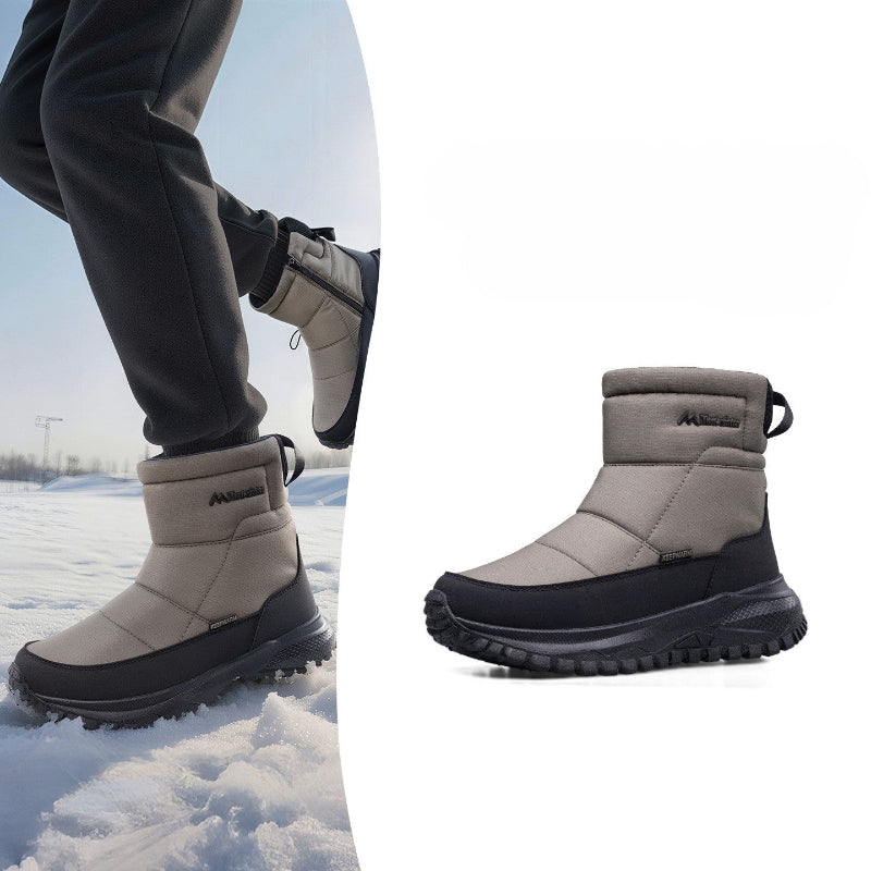 Men's Orthopedic Hiking Boots - Safe and Comfortable Work Boots - Waterproof, Slip-resistant, Impact-resistant, and Puncture-resistant - Wide Toe, Arch Support, and Ankle Support - Money-back Guarantee if ineffective.