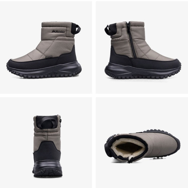 Men's Orthopedic Hiking Boots - Safe and Comfortable Work Boots - Waterproof, Slip-resistant, Impact-resistant, and Puncture-resistant - Wide Toe, Arch Support, and Ankle Support - Money-back Guarantee if ineffective.