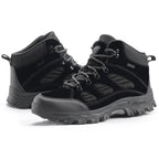 Men's Orthopedic Hiking Boots - Safe and Comfortable Work Boots - Waterproof, Slip-resistant, Impact-resistant, and Puncture-resistant - Wide Toe, Arch Support, and Ankle Support - Money-back Guarantee if ineffective.