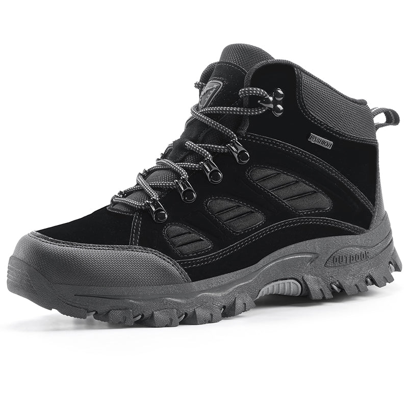 Men's Orthopedic Hiking Boots - Safe and Comfortable Work Boots - Waterproof, Slip-resistant, Impact-resistant, and Puncture-resistant - Wide Toe, Arch Support, and Ankle Support - Money-back Guarantee if ineffective.